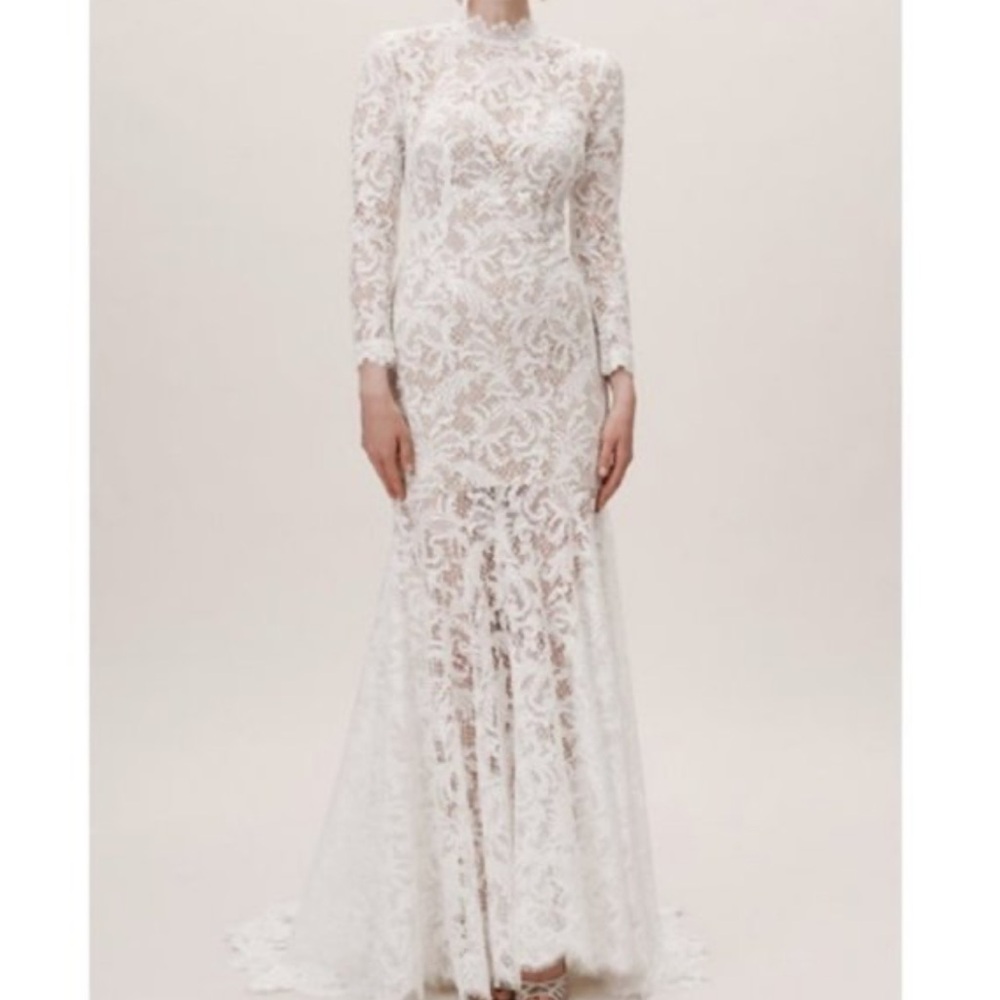 Willowby by Watters Cream Lace Dress